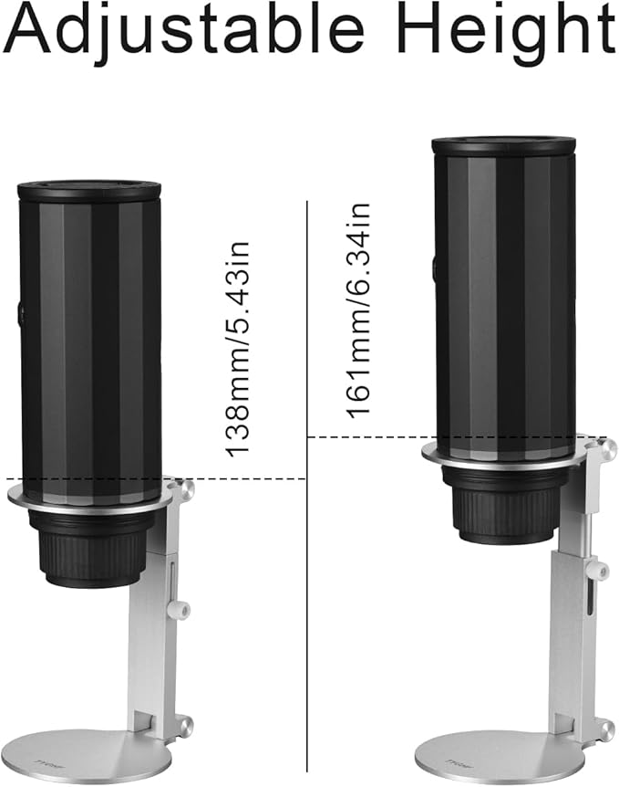 Pour Over Coffee Maker Stand,Adjustable & Foldable Portable Electric Espresso Machine Stand,Holder for Coffee Grinder,Universal Dripper,V60 Dripper,Travel Coffee Maker,Coffee Press Sliver