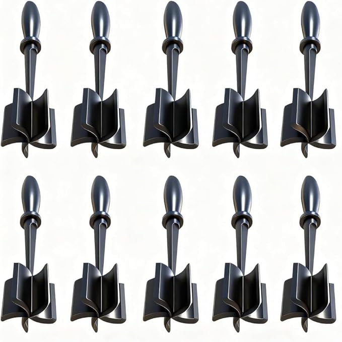 10Pcs Nylon Beef Smasher 5 Curve Blades Ground Beef Masher Heat Resistant Non Stick Meat Masher Tool Practical Ground Beef Smasher Reusable for Cooking