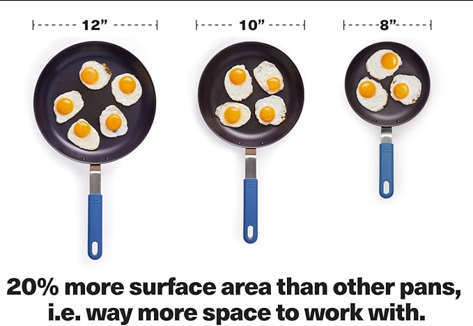 Misen 10 Inch Pre-Seasoned Carbon Steel Fry Pan – Lightweight, Even Heating, Heat Retention – Oven Safe to 500°F – Ideal for Searing, Sautéing, and Frying – Versatile Durable, Easy to Clean