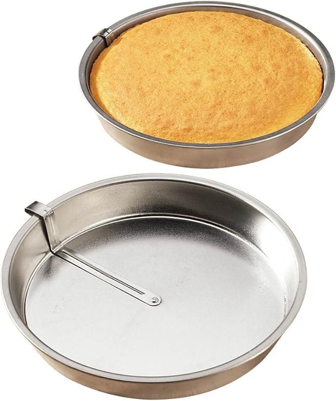 WalterDrake Set of 2 Easy Release Cake Pans, Made of Aluminum, 8” Dia.