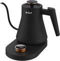 Gooseneck Electric Kettle 0.8L - Matte Black Tea Kettle with Auto Shut Off, Boil-Dry Protection & BPA-Free, Precision Electric Water Kettle for Pour Over Coffee (Black -Temperature Control)