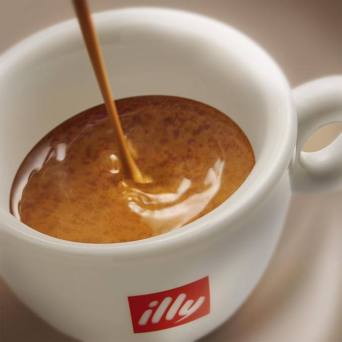 Illy Whole Bean Coffee, Decaffeinated - Medium Roast - Mild & Balanced - 100% Arabica - Whole Beans - Pressurized Packaging Sealed for Freshness - 8.8oz can (Pack of 6)