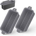 2 PCS Silicone Grease Cup Liners for Blackstone 36 28 22 17 Inch Griddle,Reusable Grease Catcher Cup Liner Grill Grease Tray,Durable Drip Pans Blackstone Griddle Accessories,Grey