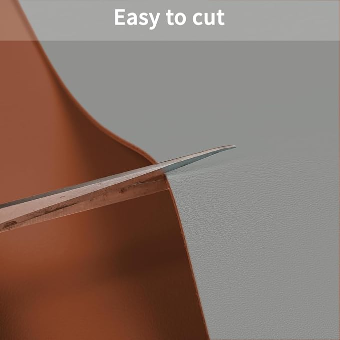 Leather Table Cover,1.8mm Thick,40x40 Inch Table Protector,Table Protector for Dining Room Table,Dining Table Cover,Table Cover Protector.(Brown+Gray,40x40)