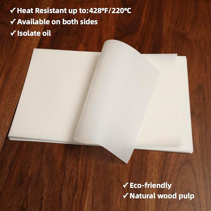 16x24 Inch - 2000 Sheets Commercial Baking Parchment Paper | Industrial Grade, 428°F Bulk Food-Safe Oven Paper for Bakeries, Restaurants, Food Processing (White 15.8"×23.6"(40×60cm) 2000 sheets)