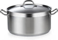 Cooks Standard Dutch Oven Casserole with Lid, 9 Quart Professional Stainless Steel Stockpots, Silver