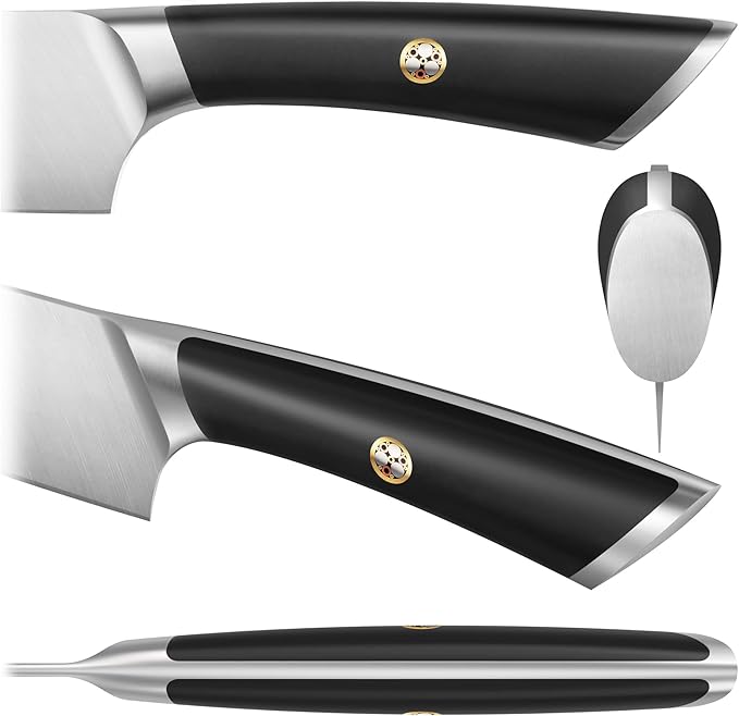 Cangshan ELBERT Series German Steel Forged Starter Knife Sets (Black, 3-Piece)