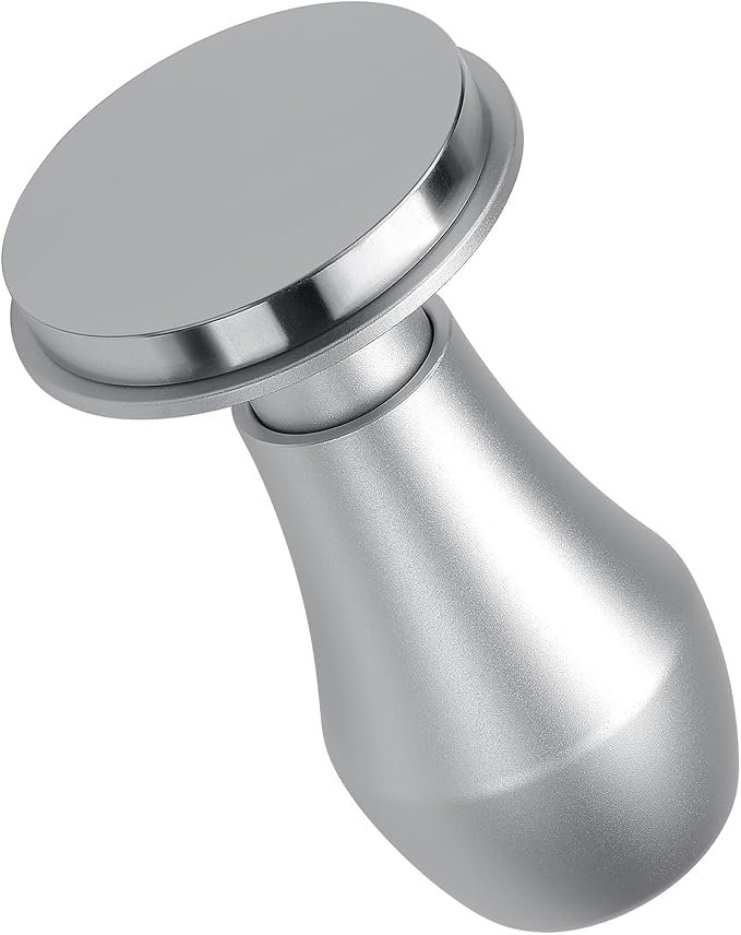 Normcore 53.3mm Coffee Tamper V4.1 with Click Sound Feedback, Spring Loaded Tamper With Stainless Steel Flat Base, Compatible with 54mm Breville Sage Espresso Machine Portafilter, Silver