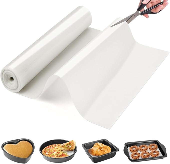 Silicone Baking Mat Roll - Best German Silicone -Heat Resistant Pie Cookie Bread Pizza Macaron Baking Mat, Silicone Pastry Mat, Non-Stick Dough Mat Non-slip Silicone Mat Roll for Countertop Protector