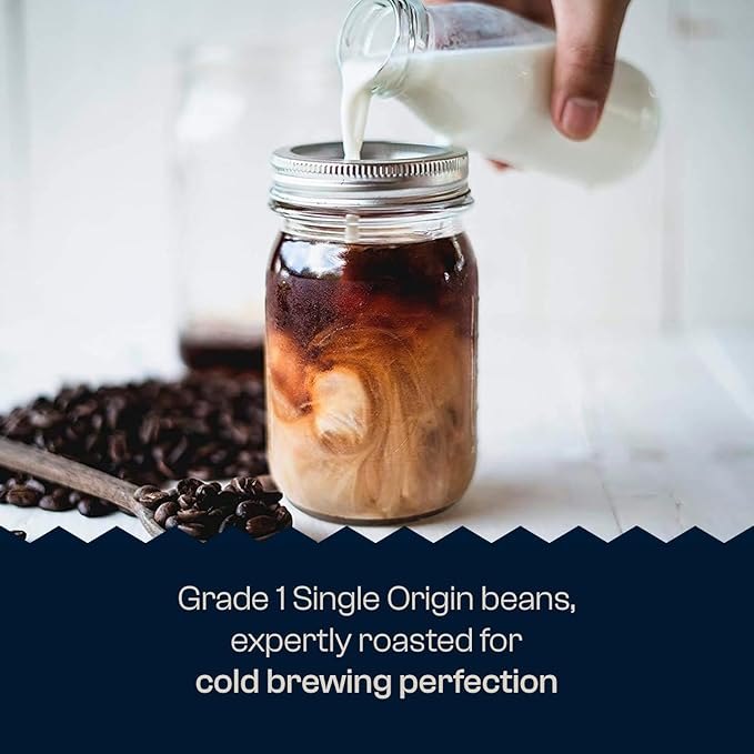 Cold Brew Coffee Colombian Reserve Single Origin Coarsely Ground Coffee - 5 lb. Bag - Dark Roast