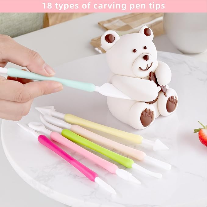 Cake Decorating Kit: Decorating Supplies Tools Kit 138 PCS Baking Accessories Include Spiping Bags and Tips Set, Piping Tips Set, Spatulas, Cake Scraper, 50 Piping Bags for Beginners, Pink