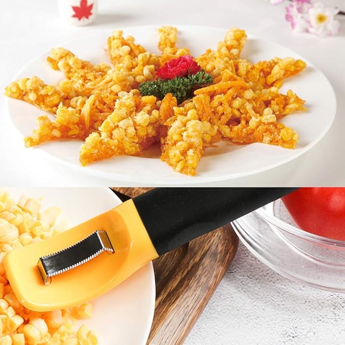 2 Pack Corn Cob Stripper Tool, Professional Corn Sheller Kernel Cutter, Corn Peeler Corn Remover Kitchen Tools