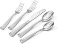 KINGSTONE Silverware Set, 30-Piece Flatware Set for 6, 18/10 Stainless Steel Cutlery Set with Bead Edge, Utensil for Kitchen, Home, Party, Wedding, Mirror Polished, Dishwasher Safe