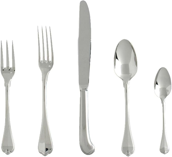 Fortessa San Marco 18/10 Stainless Steel Flatware 20 Piece Place Setting, Service for 4