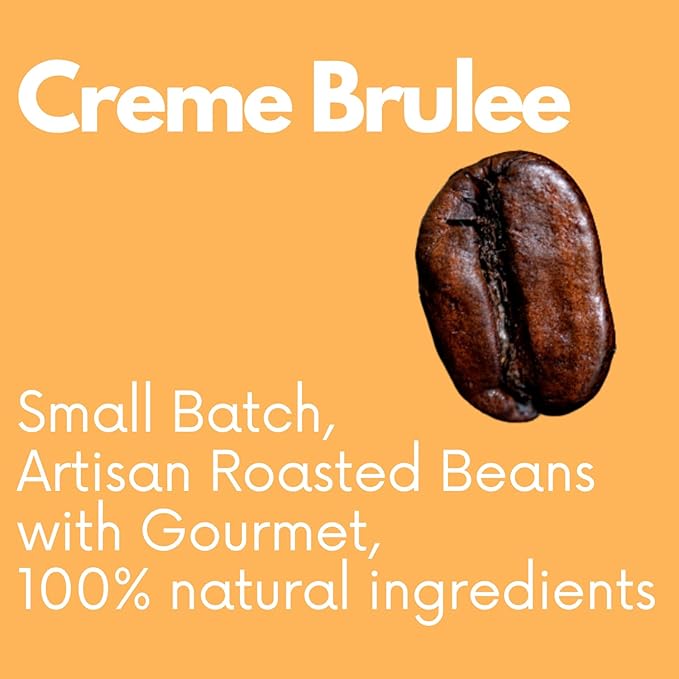 Sarasota Coffee Ground Creme Brulee | Medium Roast Gourmet Flavored Coffee Grounds | Low Acid, Mold Free, Specialty Grade Flavored Bulk Ground | 5lb (80 oz)