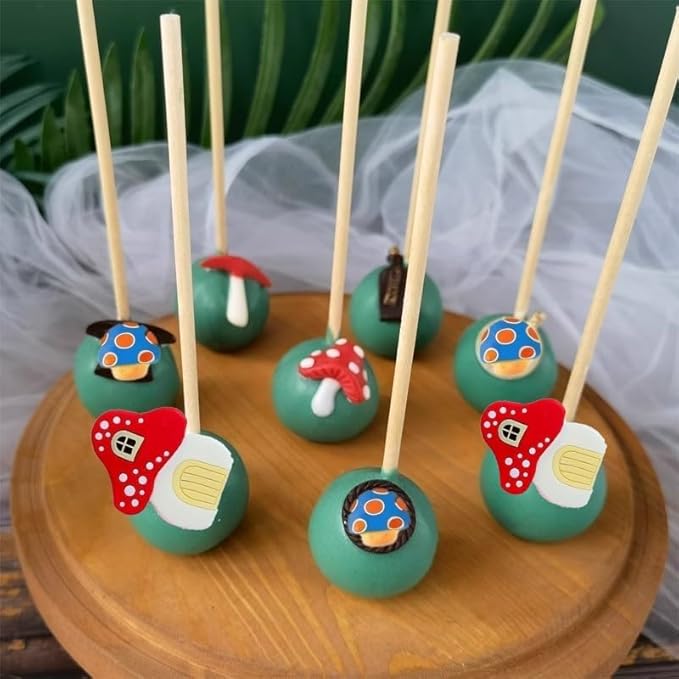 Mushroom Silicone Mold,Mushroom Chocolate Mold Cute Candy Vegetable Fondant Molds for Cupcake Gummy Cake Pop Puck Decoration DIY Crafts Polymer Clay