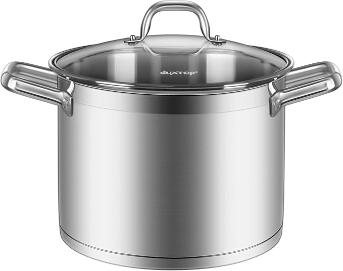 Duxtop Professional Stainless Steel Cookware Induction Ready Impact-bonded Technology (8.6Qt Stockpot)