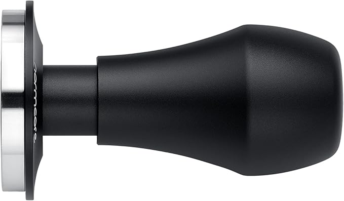 Normcore 49mm Coffee Tamper V4.1 with Click Sound Feedback, Spring Loaded Tamper With Stainless Steel Flat Base, Compatible with 49mm Espresso Machine Portafilter, Black