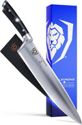 Dalstrong Chef Knife - 10 inch - Gladiator Series Elite - Forged High Carbon German Steel - Razor Sharp Kitchen Knife Gift - Full Tang - Black G10 Handle - Sheath Included - NSF Certified