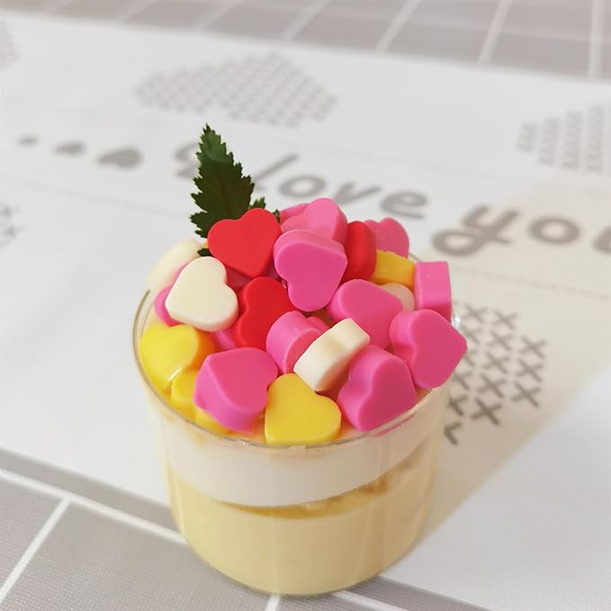 Heart Silicone Candy Molds with Scraper - Mini Heart Silicone molds for Chocolate, Hard Candy, Homemade treats(1 PCS mini heart)