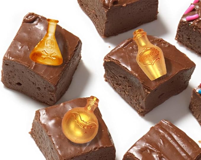 Halloween Chocolate Molds 3pcs Silicone Candy Molds Halloween Apothecary Potion Bottle for Ice Cube Jelly Crayon Gummy Cupcake Decoration