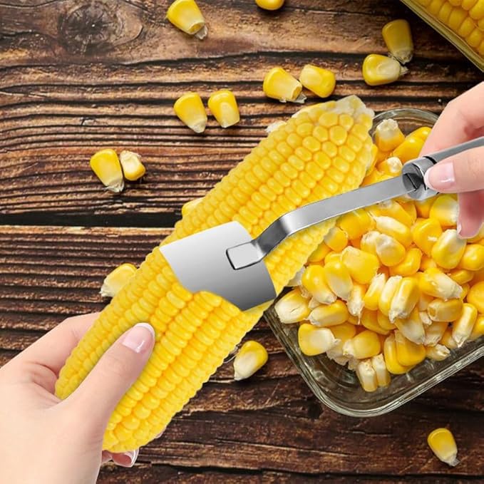 Upgraded Corn Peeler, 2024 New Stainless Steel Corn Cob Stripper Tool Corn Thresher from the Cob, Kitchen Gadget
