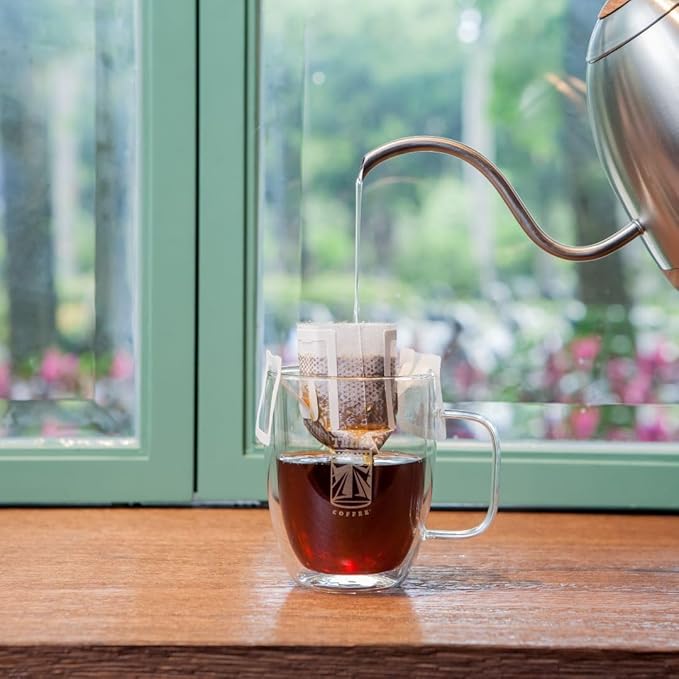 Tribo Coffee Single-Serve Portable Pour Over Drip Coffee - Privateer's Reserve Variety - 10 Servings (Light - Medium Roast)