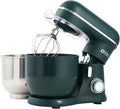 Kitchen in the Box Stand Mixer, 3.5QT Two Bowls Small Kitchen Electric Mixer, 10-Speed Portable Lightweight with Matte Finish, Egg Whisk, Dough Hook, Beater (Turquoise Green, 3.5QT)