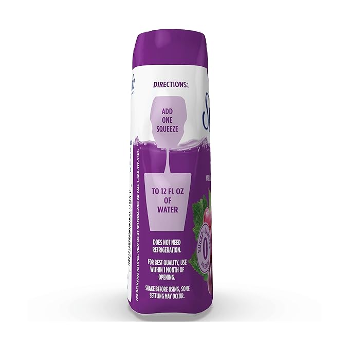 SPLENDA Liquid Water Enhancer Drops, Sugar Free, Zero Calorie, Natural Flavor, Concentrated Drink Mix, 3.11 Fl Oz Each Bottle (Grape, 2 Pack)