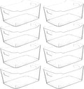 Clear Extra Large Plastic Storage Bins, Pantry Organizers and Storage Containers Fridge Organizer Bins for Organizing Home, Kitchen Organization. Bathroom, Refrigerator, Freezer, Laundry Room