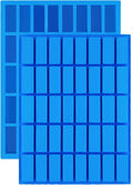 Mity rain 2 pack 40 Cavity Narrow Rectangle Silicone Caramel Candy Molds Chocolate Bar Mold for Truffles, Ganache, Jelly, Praline, Brownie, Butter, Ice Cube Tray