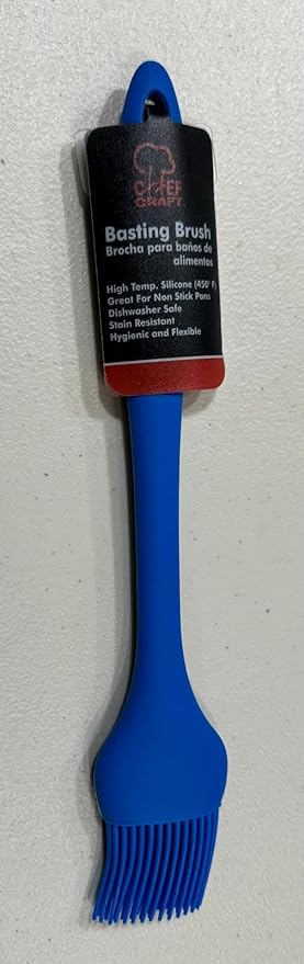 Chef Craft Premium Silicone Basting Brush, 10.25 inch, Blue
