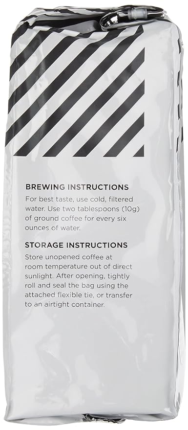 Amazon Fresh Decaf Colombia Ground Coffee, Medium Roast, 12 Ounce
