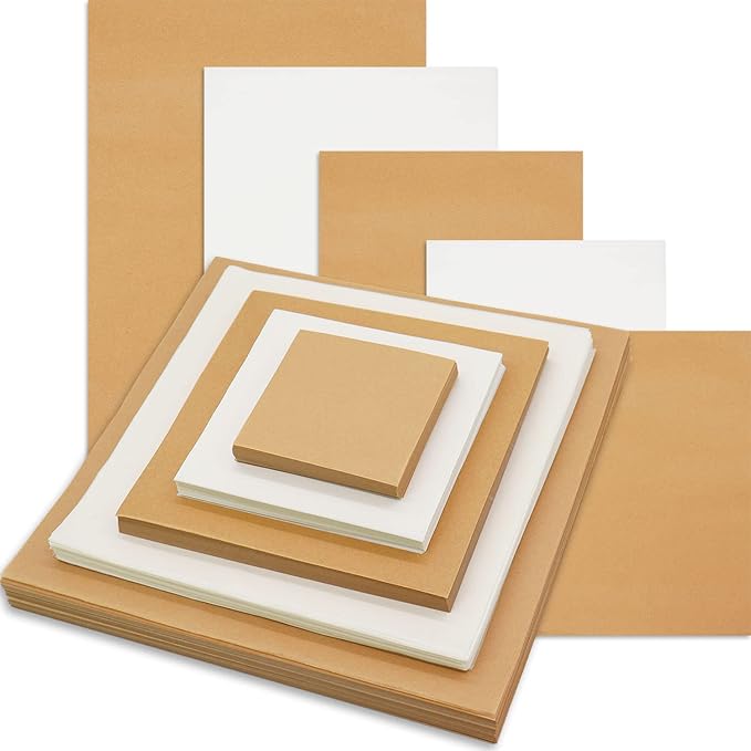 120 Pcs Parchment Paper Sheets, 10"x10" Pre-cut Unbleached Parchment Baking Paper for Air Fryer, Oven, Bakeware, Steaming, Cooking Bread, CupCake, Cookies