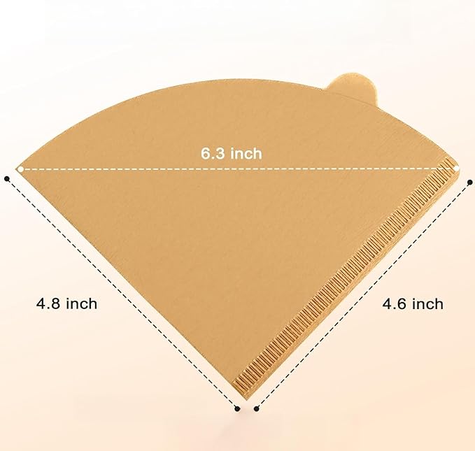 Generic Cone Filters #4 for Coffee Makers - Tear-Resistant Paper, Sustainable Material, 12-Cup Compatibility - Say Goodbye to Coffee Grounds in Your Brew (100, White), G3334