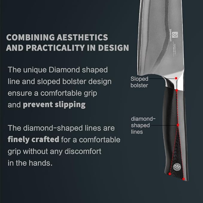 10C Pro Kitchen Knife Set 2pc,8" Chef Knife & 5.5" Utility Knife,VG10 High Carbon Stainless Steel,6-Star Sharp Standard,G10 Black Handle,Love's Gift Box