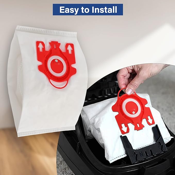 14 Packs 3D Airclean Bags Replacement for Miele FJM Vacuum Cleaner Bags,Compact C1, Compact C2, Complete C1, S241, S290, S300i, S500, S700, S4, S6 Series, Replaces Part 10123220