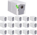 16 Pack Dust Bags Compatible with Roborock Q Revo Robot, Qrevo MaxV, S8 Max Ultra, S8 MaxV Ultra, QV 35A, Qrevo S5V, QV35S, Saros 10, 10R, Z70, S5X, Qrevo Edge S5A Robot Vacuum, 2.7L Large Capacity