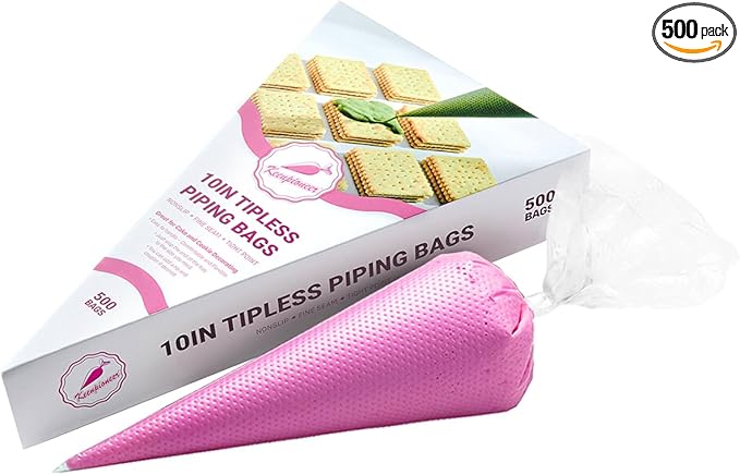 KEENPIONEER Disposable Piping Bags 10inch, 500 count