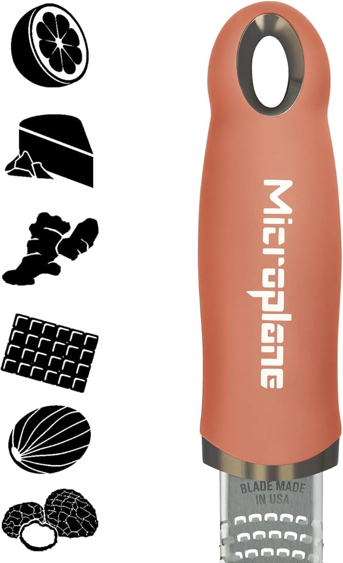 Microplane Premium Classic Citrus Zester and Parmesan Cheese Grater (Cinnamon)