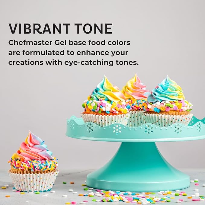 Chefmaster Buckeye Brown Gel Food Coloring | Vibrant Color | Professional-Grade Dye for Icing, Frosting, Fondant | Baking & Decorating | Fade-Resistant | Easy-to-Use | Made in USA | 1 oz