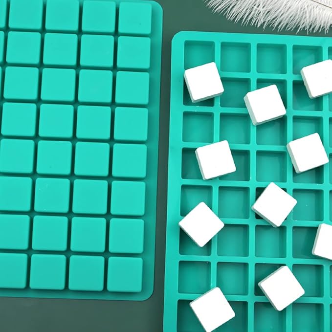 40 Cavities Square Silicone Mould Chocolate Mould Cake Baking Mold Candy Sweet Moulds Ice Cube Tray Molds Silicone Molds for Crafts for Making Chocolate Candy Ice Cube Tray
