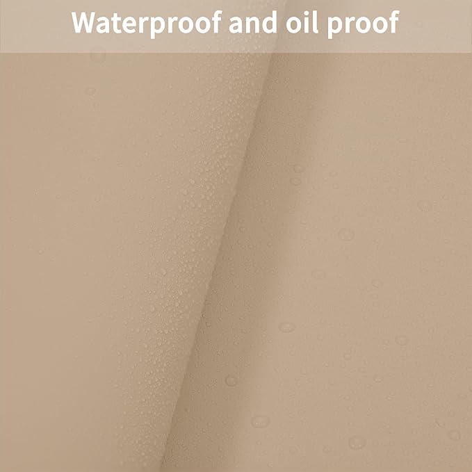 Leather Table Cover,1.8mm Thick,30x48 Inch Desk Cover,Large Desk Mat,Table Protector,Table Cover Protector,Rectangular Table Cover,Table Protector Mat(Light Brown+Gray,30x48)