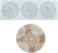 Silicone Molds 3D Hollow Leaf Chocolate Molds Honeycomb Bee Candy Mold Flower Pattern Fondant Mold Cake Topper Sugar Craft Decoration (Q_Flower_10.04 * 3.6 * 0.08inch)