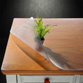 NECAUX Custom 14 x 20 Inch Frosted Desk Cover Protector, 1.5mm Thick Plastic Desk Pad Mat, Table Cover Tablecloth Protector for Office Computer Desk, Side Table, End Table, Night Stand, Dresser