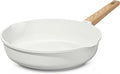 ESLITE LIFE Nonstick Ceramic Frying Pan Skillet, Non-Toxic Egg Omelette Kitchen Cooking Pans Compatible with All Stovetops (Gas, Electric & Induction), PTFE & PFOA Free (White, 11")