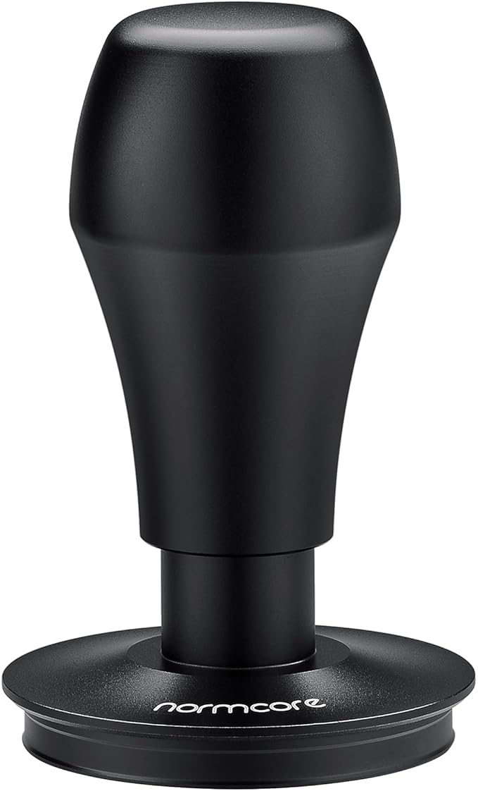 Normcore 58mm Espresso Coffee Tamper V4 - Spring Loaded Tamper With Titanium PVD Coating Flat Base -15lb / 25lb / 30lbs Replacement Springs