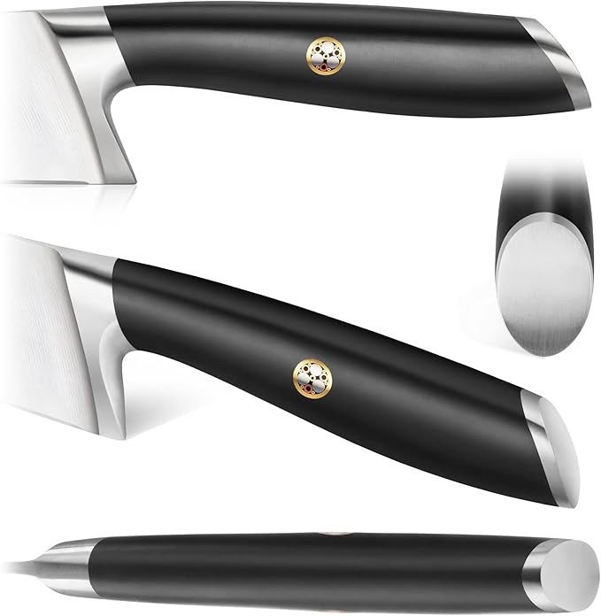 Cangshan L Series 3-Piece HUA Cleaver Block Set, German Steel Forged, Black, 1027426