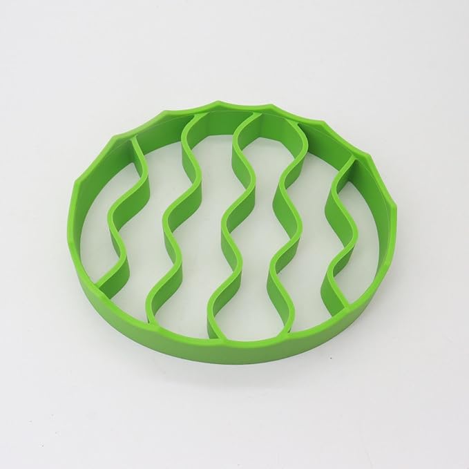 Slow Cooker Silicone Rack, Used for Roasting Pot Cooking Steamer Silicone Pressure Cooker Baking Accessories Compatible with 6 quarts and 8 quarts Stove (Oval, Green, red)