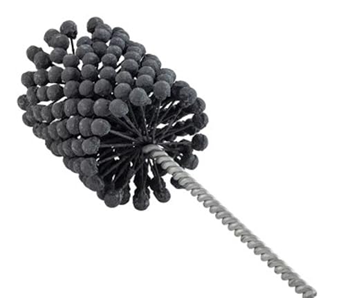 TwistFlex 3-1/8" 240SC Cylinder Hone | 3.125" Flexible Cylinder Honing & Deburring Tool | Bore Brush for Hole Diameters 2.91" - 3.12" | Silicon Carbide 240 Grit | 0.31" Shank | 13.5" Length